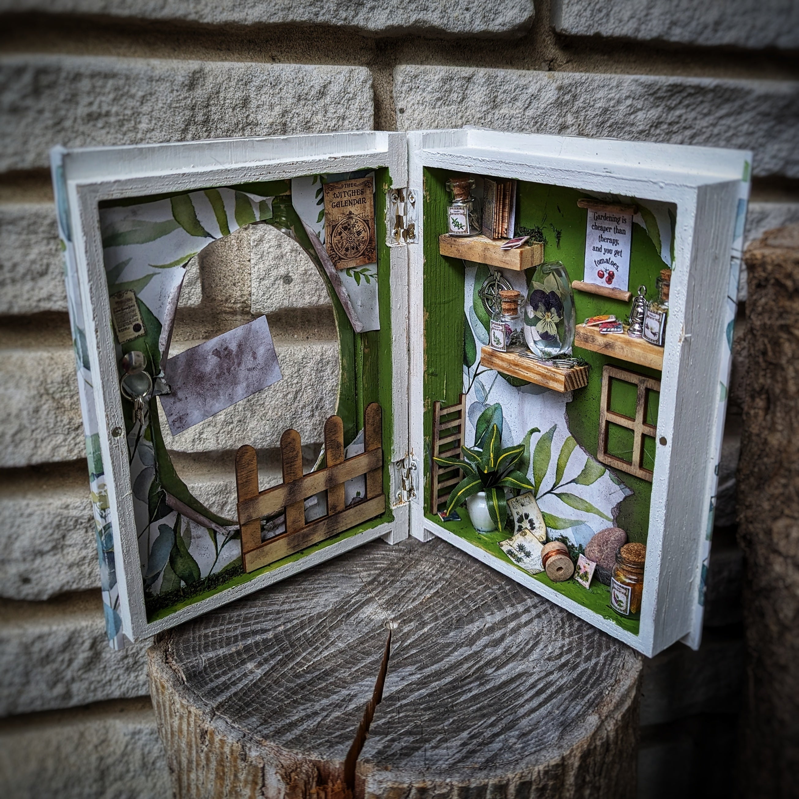 Book nook the garden witch