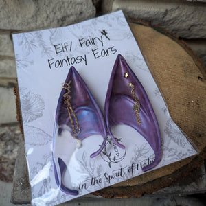 Elf/ Fairy hand painted fantasy cosplay ears