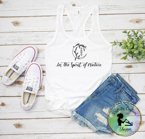 In the Spirit of Nature racer back tank top